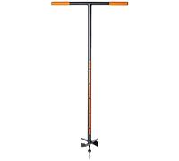 KADAX Taladro de mano de metal, taladro de tierra con mango en T, espiral para jardín, postes, broca para plantar, broca para bulbos de flores, broca de poste (130 mm)