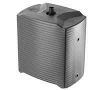 KADAX Tanque de lluvia modular para jardín, barril resistente a la intemperie, 126 litros, colector de agua, depósito de plástico, barril de agua (antracita)