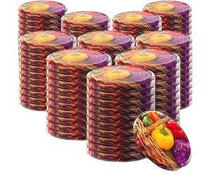 KADAX - Tapa de rosca Fi82 mm x 100 piezas - Twist-Off de metal con 6 muescas de click para tarros rectos y conservas