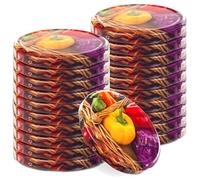 KADAX - Tapa de rosca fi82 mm x 20 piezas, tapa twist-off juego de metal, tapa de repuesto para frascos, tapa con 6 muescas para frascos rectos y tarros de conservas