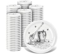 KADAX Tapas de Rosca fi 82 mm Juego de 100 - Metal Twist-Off con junta hermética, tapas de repuesto reutilizables para tarros y frascos de vidrio