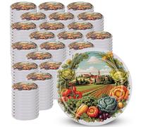 KADAX Tapas de Rosca fi 82 mm Juego de 200 - Metal Twist-Off con junta hermética, tapas de repuesto reutilizables para tarros y frascos de vidrio