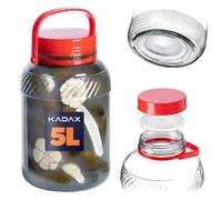 KADAX Tarro de Pepino Con Tapa Hermética, Globo de Vidrio Universal Para Conservación y Almacenamiento (5 l, 1)