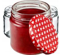 KADAX Juego de 50 de 200 ml sin tapa de rosca Ø 66 mm tarros de postre de paredes gruesas, herméticos, aptos para lavavajillas, ideales para mermeladas y conservas