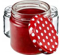 KADAX Tarros de conserva pequeños con tapa, fi66 mm, 200 ml, paquete de 10,...