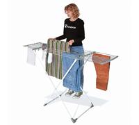 KADAX Tendedero extensible con 17 m de superficie de secado, ancho flexible de 85 - 155 cm, secadora grande para interior y exterior, soporte de secado para ropa