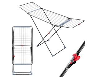 KADAX Tendedero Plegable de Acero con Alas Laterales e Pies Antideslizantes para Secar Ropa de Manera Eficiente (Antracita Plus, 171 x 54 x 100 cm)