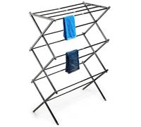 KADAX Tendedero plegable, tendedero de pie ajustable, tendedero de acordeón, tendedero de pie, tendedero de torre plegable (74x104.5cm)