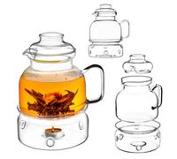 KADAX Tetera de Vidrio Resistente al con Infusor para Té de Hierbas, 1.5L / 1500ml