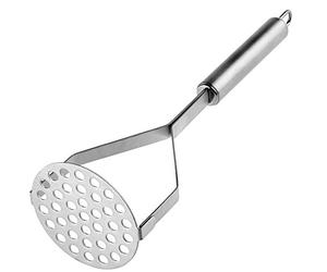 KADAX Triturador de Patatas con Placa Perforada, Triturador de Verduras Manual de Acero Inoxidable, Triturador de Cocina con Mango Ovalado, Prensa de Patatas, Machacador de Patatas