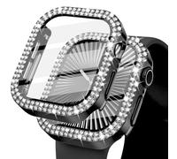 KADES Funda Protectora Brillante Compatible con Apple Watch con Protector de Pantalla Integrado para Apple Watch Series 3, 2 y 1 de 42 mm (42 mm, Negro)