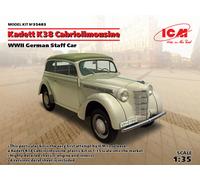 Kadett K38 Cabriolimousine, WWII German Staff Coche 1 :3 5 Plástico Modelo Kit