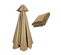 KADEUX 6 Varillas/8 Varillas 270cm/300cm Tela De Recambio para Sombrilla, Toldo De Recambio para Sombrilla De Patio/Sombrilla De Jardín/Sombrilla De Mesa, Cubierta De Sombrilla Redonda (Color : Khaki