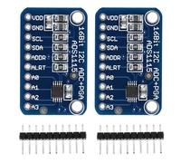 Kadimendium 2 Juegos de Módulo ADC Convertidor Analógico a Digital de Alta Precisión de 16 Bits para Placa de Desarrollo de Microcontrolador 2,8x1,8 Cm
