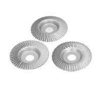 Kadimendium 3 Discos para Tallar Madera, Muela Abrasiva de Madera de 100 Mm para Amoladora Angular, Disco Abrasivo para Dar Forma a Esmerilado y Pulido, Diámetro Interior de 22 Mm
