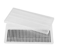 Kadimendium 30 Uds. Cilindro de Aguja de Molienda de 25mm Broca de Diamante Plana Brocas de Aguja Puntiagudas para Grabado Amoladora Eléctrica Herramientas de Tallado