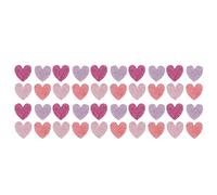Kadimendium 40 Uds. Parches de Diamantes de Imitación en Forma de Corazón, Apliques para Planchar, 4x4cm, para Manualidades, Ropa, Sombreros, Bolsas