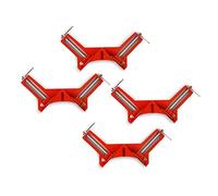 Kadimendium Abrazadera de ángulo de 90 Grados de Alta Resistencia, Clamp/Holder de Esquina de Carpintería de Aleación de Aluminio Duradero para Marco de Fotos, 4 Uds.