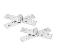 Kadimendium Bisagra de Pivote Giratorio de Acero Inoxidable de 360 grados Duradera y Resistente a la Corrosión para Puertas Giratorias 2 Piezas 95 Mm (eje central)