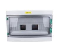 Kadimendium Caja de Distribución de Energía de 18 Vías Caja de Disyuntor en Miniatura Duradera Resistente Al Agua IP66 para Uso en Exteriores Construcción ABS de 2,8 Mm Residencial y Comercial