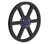 Kadimendium Carrete de Cinta de Metal de Aluminio Nab Universal de 7 Pulgadas Duradero para Grabación de Cinta de Sonido 1/4 de Pulgada (Negra)