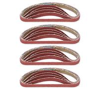 Kadimendium Herramienta de Reemplazo de Tira Abrasiva de Correa de Papel de Lija para Lijadora Mm Afilada y Duradera para Pulir Metales 80#/180# para Mejoras en el Hogar 20 Piezas (120#)