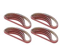 Kadimendium Herramienta de Reemplazo de Tira Abrasiva de Correa de Papel de Lija para Lijadora Mm Afilada y Duradera para Pulir Metales 80#/180# para Mejoras en el Hogar 20 Piezas (600#)