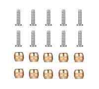 Kadimendium Juego de 10 Insertos de Conector de Oliva para Manguera de Freno de Disco Hidráulico de Primera Calidad, Fáciles de Instalar para Manguera de Freno BH90 BH59, Inserto de Oliva para de