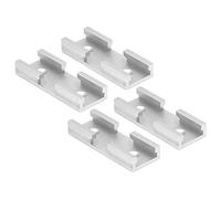 Kadimendium Kit de Intersección de Rieles en T de 4 Uds., Aleación de Aluminio Suave para un Fácil Ensamblaje de Rieles Transversales para Carpintería, 80mm de Longitud (Plata)