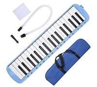 Kadimendium Melódica de 37 Teclas con Teclado ABS, Instrumento de Viento, Melódica para Principiantes, de Iniciación, de Nivel Básico para trenes. (Azul)