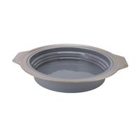 Kadimendium Molde para Pasteles Plegable de Silicona de Liberación Rápida para Pastel de Gasa en Capas, Fácil de Limpiar, para Panaderos y Uso Doméstico (Gris)