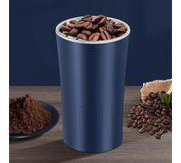 Kadimendium Molinillo de café Eléctrico Compacto con Cuchillas de Acero Inoxidable para Granos Recién Molidos, Rinde hasta 12 Tazas, Color Azul (Enchufe europeo)