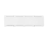 Kadimendium Organizador de Nevera Yogurt para Frigorífico Pequeño 38cm | Soporte para Yogur, Capacidad para 4 Tazas, Plástico, Montaje Adhesivo, Debajo del Estante o Puerta, 38x10.5cm