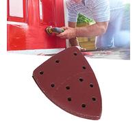 Kadimendium Papel de Lija Abrasivo Hojas de Lija de Grano Medio Fino Grueso Ideal para Lijadora de Palma, 60 Piezas Papel de de Ratón de 11 Agujeros para Pulir Madera de Metal, 140x140x100mm para