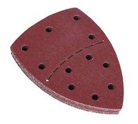 Kadimendium Papel de Lija Abrasivo Hojas de Lija de Grano Medio Fino Grueso Ideal para Lijadora de Palma, 60 Piezas Papel de de Ratón de 11 Agujeros para Pulir Madera de Metal, 140x140x100mm para