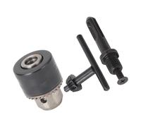 Kadimendium Portabrocas con Llave Acero C45 Adaptador de Broca de Impacto de Fijación Estable de 1,5 a 13 Mm 1/2 a 20UNF para Espacios Estrechos