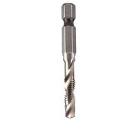 Kadimendium Taladro de Vástago Hexagonal M6 HSS Taladro M6 Perforación Y Roscado Brocas Cónicas de Grifo Integradas Pieza de Herramienta Eléctrica