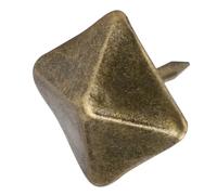 Kadimendium Tapicería Puerta Clavo Decorativo Retro Cian Bronce Hierro Artesanía Accesorios para Sofás y Puertas 50 Piezas (Longitud lateral 19 mm*Longitud total 20 mm)