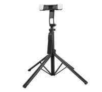 Kadimendium Trípode Extensible para Palo Selfie con Luz para Fotos de ángulo Alto, Soporte Estable para Transmisión en Vivo, Diseño Portátil para Viajes, Material de Aleación ABS