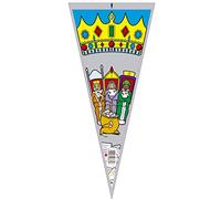 KADISA BOLSA CONO CELOFAN 20X45CM REYES MAGOS 100U PARA CELEBRACIONES, CUMPLEAÑOS, BODAS, COMUNIONES, DETALLES, REGALOS, FIESTAS, MESAS DULCES, PASTELERÍA