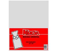 KADISA BOLSAS CELOFAN TRANSPARENTES PARA CELEBRACIONES, CUMPLEAÑOS, BODAS, COMUNIONES, DETALLES, REGALOS, FIESTAS, MESAS DULCES, PASTELERÍA (25X30CM)