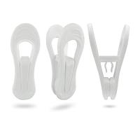 Kadiss - Clips para Perchas de plástico, 30 Unidades, Color Blanco
