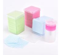 KADS 375 almohadillas de algodón para uñas, 1 botella dispensadora de bomba extraíble, toallitas de pegamento superabsorbentes suaves no tejidas, toallitas de esmalte de uñas para productos de
