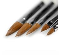 Kads - Juego de 5 pinceles para uñas, juego de pinceles para decoración de uñas, para diseño profesional, pinceles para pintar en detalle, con lápiz corrector