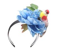 KADSXIYA Aro de pelo floral con loro, diadema de verano, suministros para fiestas