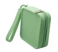KADSXIYA Bolsa de almacenamiento de silicona para auriculares, cable, lápiz labial, maquillaje, monedero versátil, Verde océano