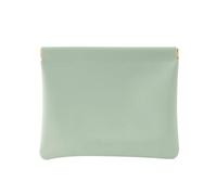 KADSXIYA Bolsa de cosméticos minimalista de piel sintética para mujer, estuche portátil de almacenamiento de maquillaje, Verde, Storage bag