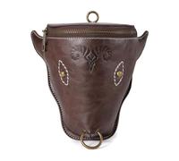 KADSXIYA Bolso de piel sintética medieval de poliuretano para cinturón de la Edad Media, monedero portátil, Bolsa caqui, As derailed discription