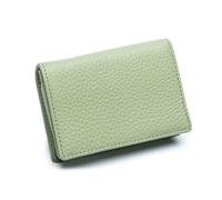 KADSXIYA Cartera corta de cuero para hombre, monedero, tarjetero, billetera plegable para hombre, Verde claro