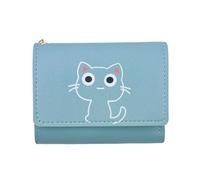 KADSXIYA Cartera duradera y práctica para mujer, billetera para dinero en efectivo, adecuada para el uso diario, Azul-cielo